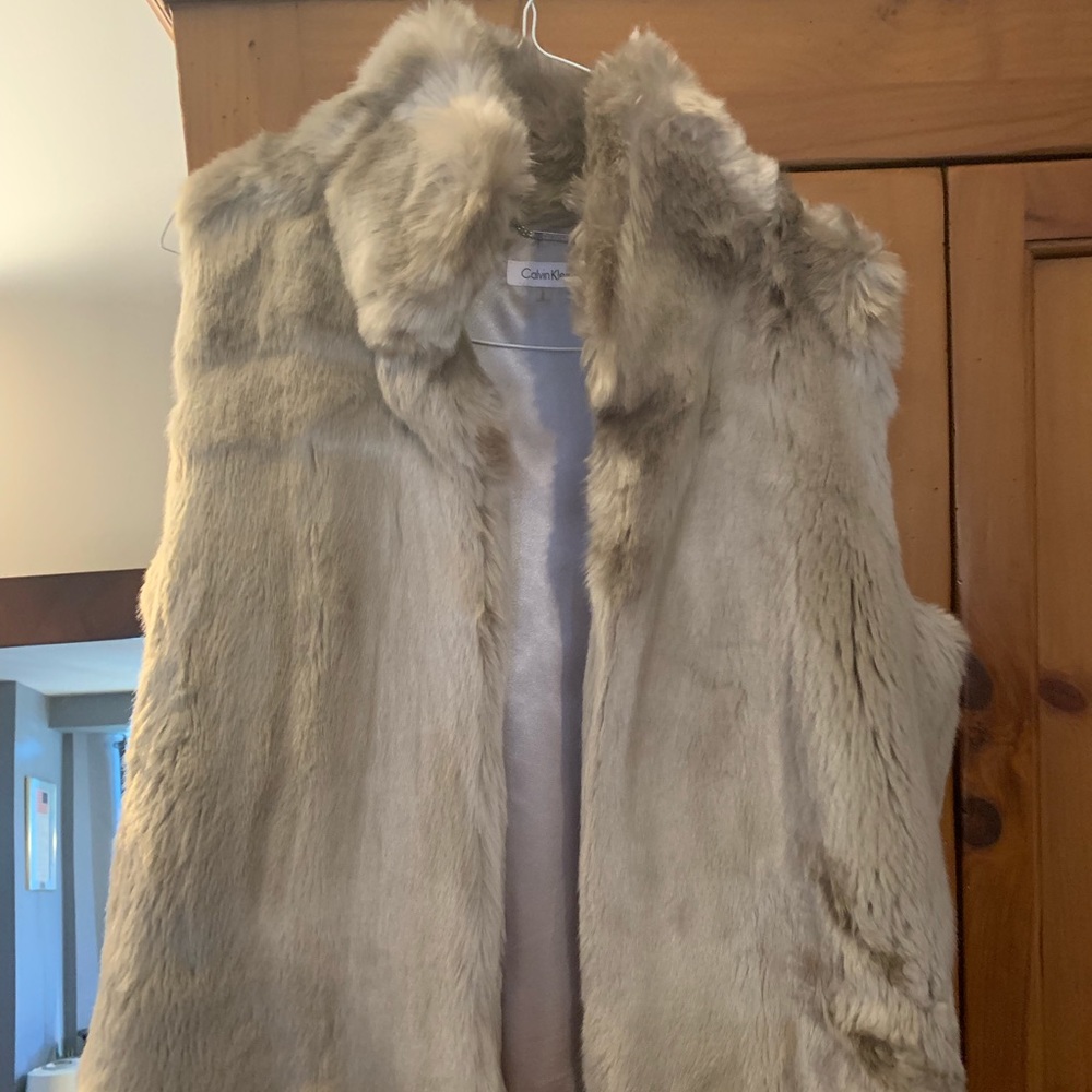 Calvin Klein Faux Fur Vest